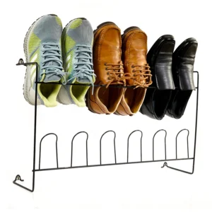 Zapatera de pared 6 pares bronce
