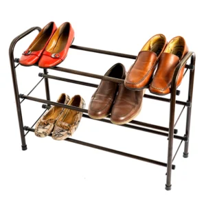 Zapatera de tubo 9 pares bronce